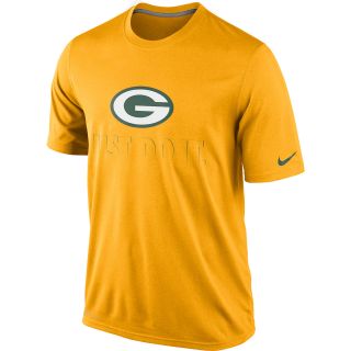 NIKE Mens Green Bay Packers Legend Just Do It Dri FIT Short Sleeve T Shirt  