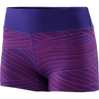 UNDER ARMOUR Womens HeatGear Sonic Printed 2.5 Shorts   Size: Large, Purple