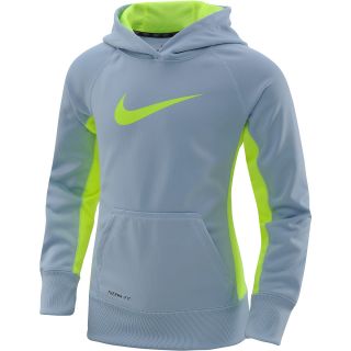 NIKE Girls KO 2.0 Pullover Hoodie   Size: Small, Armory Blue/volt