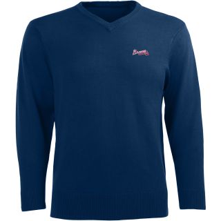 Antigua Mens Atlanta Braves Ambassador Knit V Neck Sweater   Size: XL/Extra