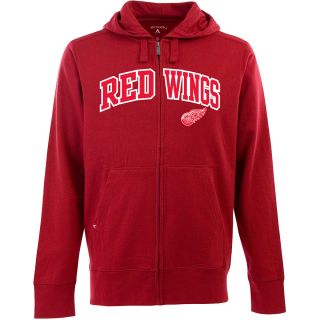 Antigua Mens Detroit Red Wings Full Zip Hooded Applique Sweatshirt   Size: