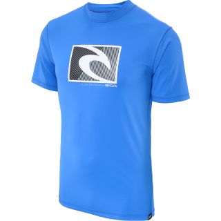 RIP CURL Mens Vantage Short Sleeve Surf Shirt   Size: Medium, Blue