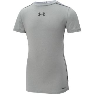UNDER ARMOUR Boys HeatGear Sonic Fitted Short Sleeve Top   Size Small, True