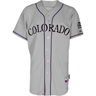 Majestic Athletic Colorado Rockies Blank Authentic Road Cool Base Jersey   Size: