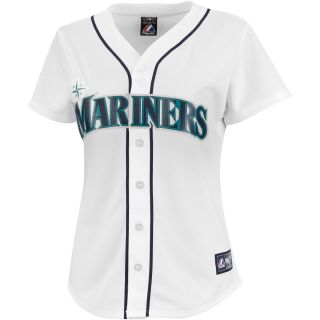 Majestic Athletic Seattle Mariners Blank Womens Replica Home Jersey   Size: