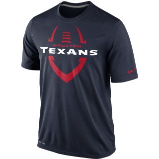 NIKE Mens Houston Texans Dri FIT Legend Icon Short Sleeve T Shirt   Size: