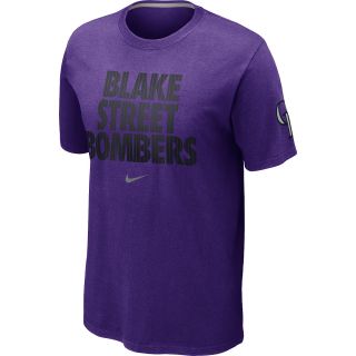 NIKE Mens Colorado Rockies Blake Street Bombers Local Short Sleeve T Shirt
