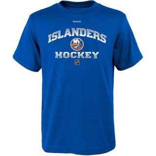 REEBOK Youth New York Islanders Authentic Elite Short Sleeve T Shirt   Size