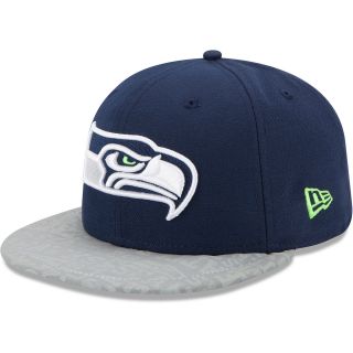NEW ERA Mens Seattle Seahawks On Stage Draft 59FIFTY Fitted Cap   Size 7, Blue