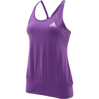 adidas Womens Boyfriend Layer Tank   Size Xl, Tribe Purple/silver