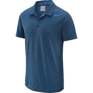 NIKE Mens Reversible Short Sleeve Tennis Polo   Size Medium, Armory Blue