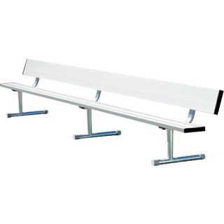 Sport Supply Group 15 Portable Bench with Back   Size: 15 Foot, Navy (BEPG15CN)