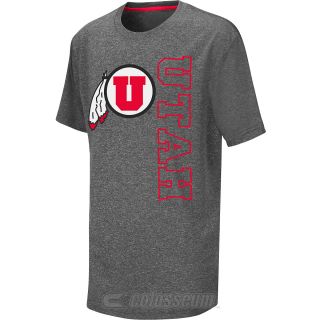 COLOSSEUM Youth Utah Utes Bunker Short Sleeve T Shirt   Size Small, Grey