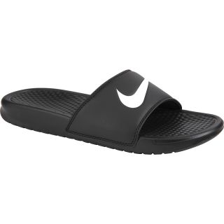 NIKE Mens Benassi Swoosh Slides   Size: 9r, Black/white