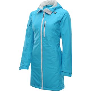 HELLY HANSEN Womens Long Belfast Jacket   Size: Large, Ice Blue