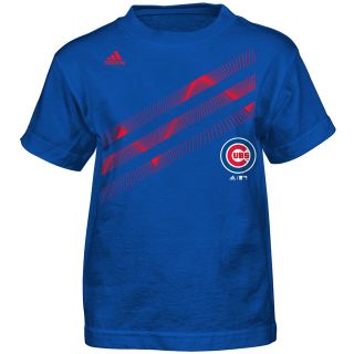 adidas Youth Chicago Cubs Laser Field Short Sleeve T Shirt   Size: 4