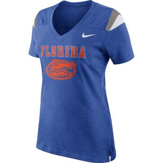 NIKE Womens Florida Gators Fitted V Neck Fan Top   Size: XS/Extra Small, Game