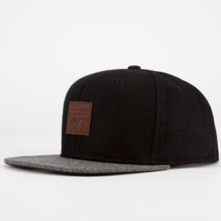 Scrs Wool Mens Snapback Hat Black/Grey One Size For Men 227017127