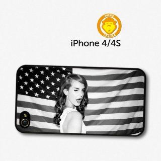Lana Del Rey American Flag Wink Blink Eye case for iPhone 4 4S A547: MP3 Players & Accessories