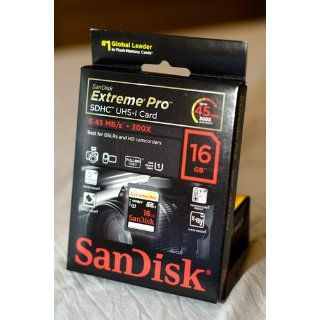SanDisk Extreme Pro 16 GB SDHC UHS 1 Flash Memory Card 45MB/s SDSDXP1 016G X46 Electronics