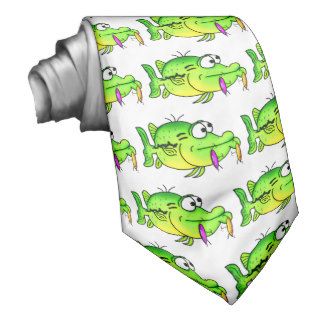 Cartoon Bass Custom Ties