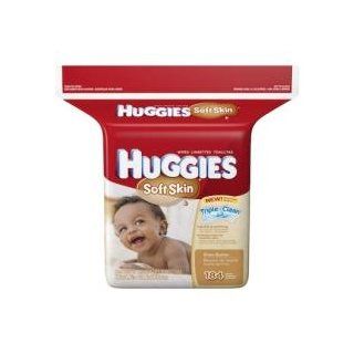 Huggies Soft Skin Baby Wipes, Refill, 552 Total Wipes 184 Count Pack (Pack of 3), Packaging may vary: Health & Personal Care