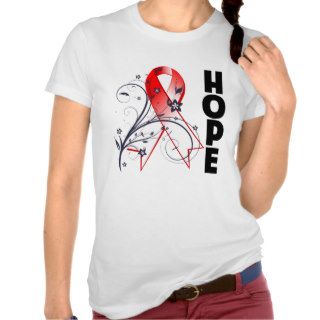 Myelodysplastic Syndromes Floral Hope Ribbon T shirts