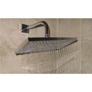 Averse Rectangular Wall or Ceiling Shower Head Finish: Brushed Nickel/Stainless Steel   Shower Arms And Slide Bars  