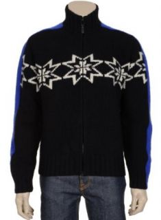 Polo Ralph Lauren Mens Cashmere Black Blue Hand Knit Snowflake Sweater Large at  Mens Clothing store Cardigan Sweaters