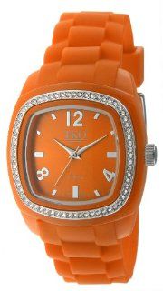 TKO ORLOGI Women's TK537 OR Tivoli Swarovski Crystal Accented Plastic Case and Rubber Strap Watch: Watches
