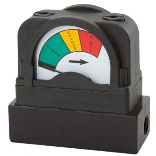 Mid West 555A 3.5 Glass Filled Nylon Differential Pressure Indicator with Base, 1/4" FNPT End Connection, 0 3.5 psid Range: Dial Indicators: Industrial & Scientific