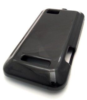 Motorola Defy XT555c Black Solid TPU Durable Soft Hybrid Silicone Design Case Skin Cover Mobile Phone Accessory: Cell Phones & Accessories