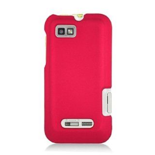 Aimo Wireless MOTXT556PCLP003 Rubber Essentials Slim and Durable Rubberized Hard Case for Motorola Defy XT   Retail Packaging   Red: Cell Phones & Accessories