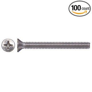 ROC 3024 542 Phillips Flat Head Machine Screw 1/4 20 Coarse Thd., 1. Long: Industrial & Scientific