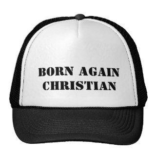 born again christian mesh hat