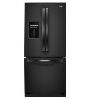 Whirlpool WRF560SEYB 19.5 Cu. Ft. Black French Door Refrigerator   Energy Star: Appliances