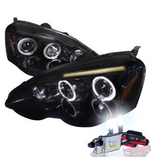 High Performance Xenon HID Acura Rsx Projectors Headlights with Premium Ballast (Glossy Black Housing w/ Smoke Lens & 6000K HID Lighting Output) Automotive