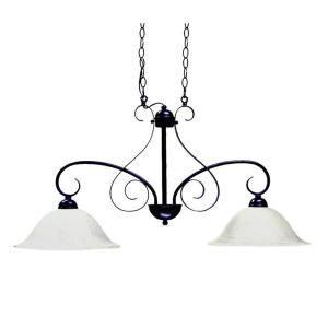 Marquis Lighting 2 Light Ceiling Old English Bronze Incandescent Chandelier CLI QU8622 OEB 131
