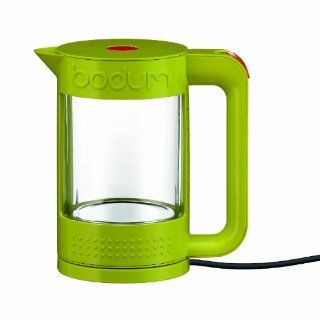 Bodum 11445 565US Bistro Double Wall Glass Electric Water Kettle, 37 Ounce, Green: Bodum Electric Tea Kettle: Kitchen & Dining