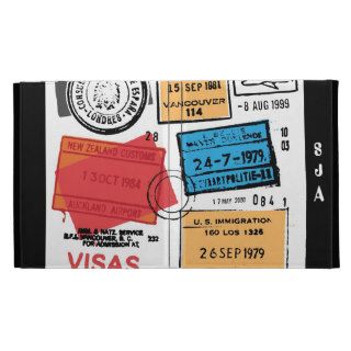 Passport Stamps Travel Design iPad Folio Case