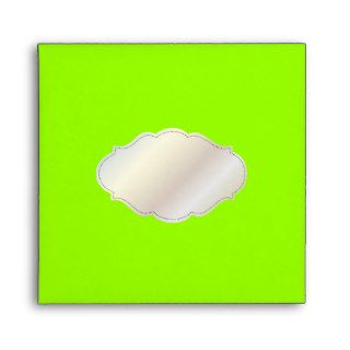 PixDezines Plain/DIY colors/neon green Envelopes