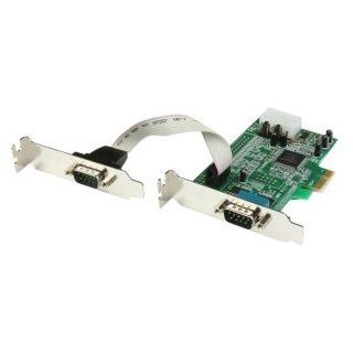 Startech Com 2 Port Low Profile Native RS232 PCI Express Serial Card w/ 16550 UART: Car Electronics