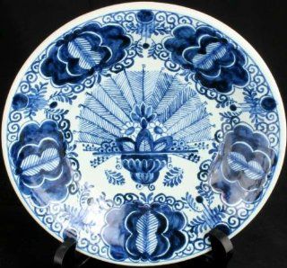 Nice Vintage Hand Painted Blue Delft Plate Peacock OUD : Other Products : Everything Else