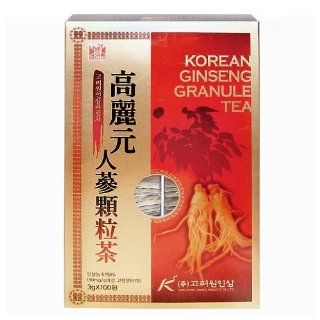 [HEALTH TEA] Korea Food Korean Ginseng Granule Tea 3g X 100T 인삼차 인삼 : Green Teas : Grocery & Gourmet Food