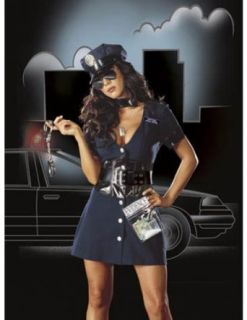 Corrupt Cop Lg Adult Womens Costume: Adult Sized Costumes: Clothing