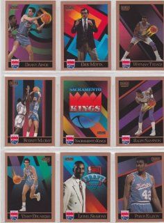 Sacremento Kings 1990 91 Skybox Basketball Team Set (Dick Motta) (Danny Ainge) (Waymon Tisdale) (Rodney McCray) (Ralph Sampson) (Vinny Del Negro) (Lionel Simmons Rookie) Pervis Ellison) (Greg Kite)  Sports Related Trading Cards  Sports & Outdoors