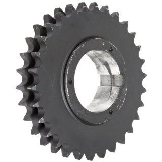 Martin Roller Chain Sprocket, Split Taper Bushed, Type B Hub, Double Strand, 80 Chain Size, For R1 Bushing, 1" Pitch, 26 Teeth, 3.75" Max Bore Dia., 8.84" OD, 5.375" Hub Dia., 0.557" Width: Industrial & Scientific