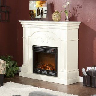 Lincoln Harvest Electric Fireplace Finish: Ivory   Home Entertainment Centers