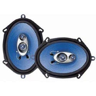 Pyle PL573BL 5 Inch x 7 Inch and 6 Inch x 8 Inch 300 Watt Three Way Speakers : Car Speakers : Car Electronics
