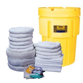 Spill Control 26 9091 91 Piece Marine 95 Gallon Overpack Oil Only Spill Kit, 55 Gallons Absorb Capacity Science Lab Spill Containment Supplies